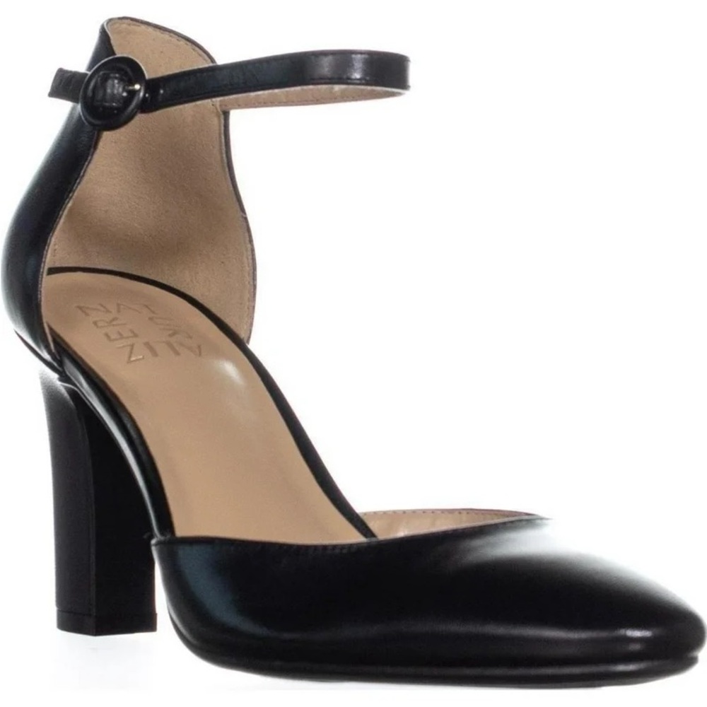 Naturalizer Black Ankle Strap Heels